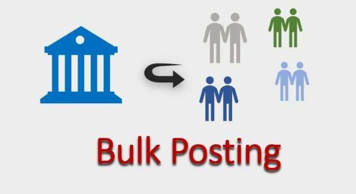 bulk posting meaning